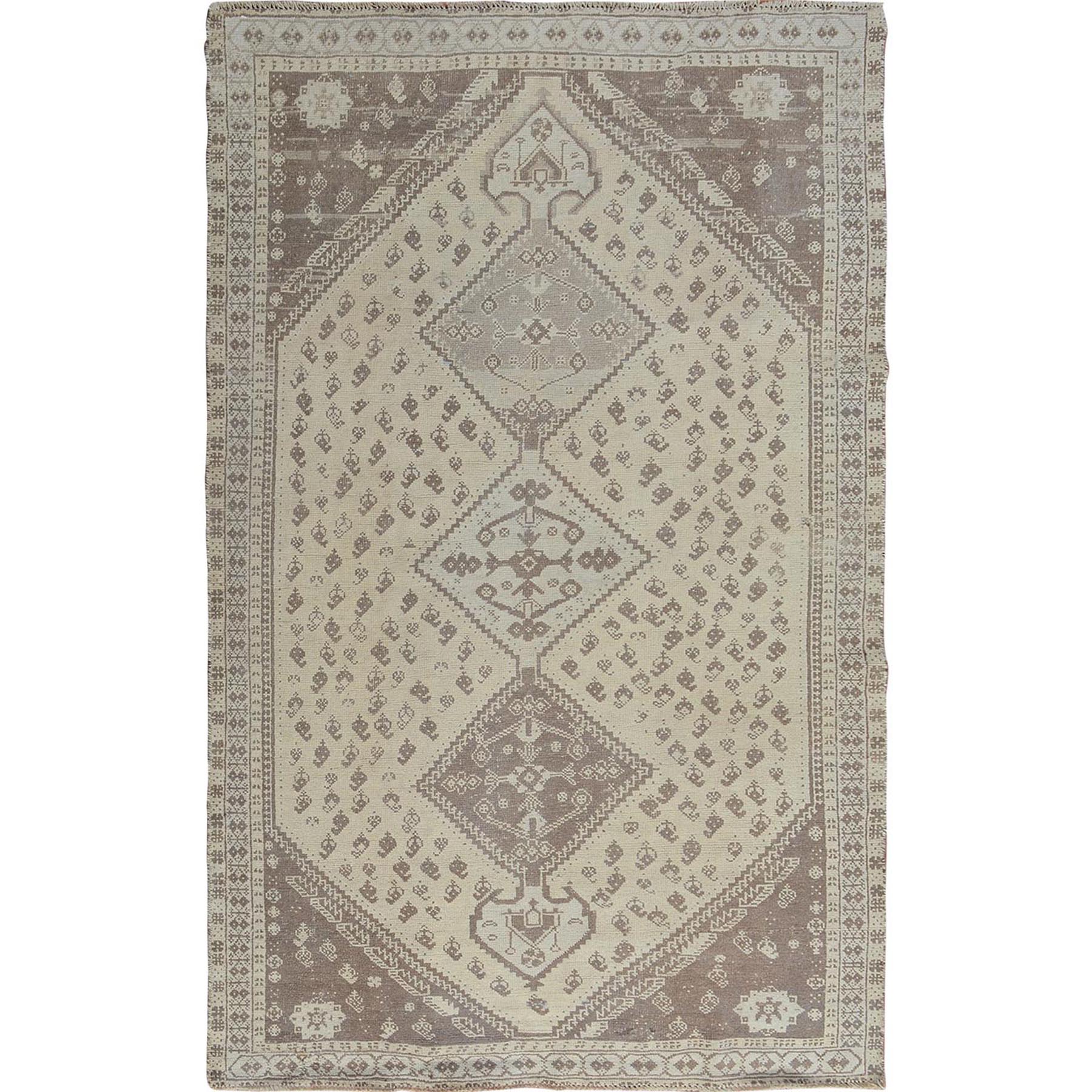 Transitional Wool Hand-Knotted Area Rug 5'0
